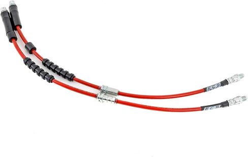 ECS Exact-Fit Stainless Steel Brake Lines - Front and Rear Kit Compatible with BMW F22, F23, F30, F31, F32, F33, F34, F36 Models in Saudi Arabia