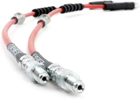 ECS Exact-Fit Stainless Steel Brake Lines - Front and Rear Kit Compatible with BMW F22, F23, F30, F31, F32, F33, F34, F36 Models in Saudi Arabia