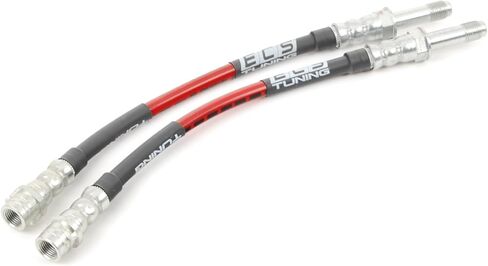 ECS Exact-Fit Stainless Steel Brake Lines - Front and Rear Kit Compatible with BMW F22, F23, F30, F31, F32, F33, F34, F36 Models in Saudi Arabia