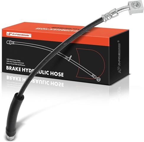 A-Premium Front Driver Side Brake Hydraulic Hose Compatible with Select Chevrolet and Cadillac Models - Corvette 2005-2013, XLR 2004-2009 - Replace# 10366100, 10438149 in Saudi Arabia