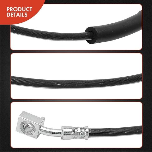 A-Premium Front Driver Side Brake Hydraulic Hose Compatible with Select Chevrolet and Cadillac Models - Corvette 2005-2013, XLR 2004-2009 - Replace# 10366100, 10438149 in Saudi Arabia