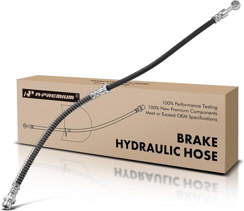 A-Premium Front Brake Hydraulic Hose Compatible with Select Dodge, Chrysler, Eagle and Mitsubishi Models - Sebring 1995-2000, Avenger 1995-2000, Talon 1995-1998, Eclipse 1995-1999, Galant 1994-1998 in Saudi Arabia
