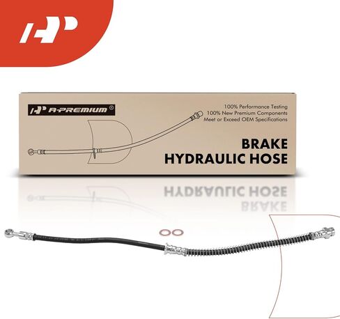 A-Premium Front Brake Hydraulic Hose Compatible with Select Dodge, Chrysler, Eagle and Mitsubishi Models - Sebring 1995-2000, Avenger 1995-2000, Talon 1995-1998, Eclipse 1995-1999, Galant 1994-1998 in Saudi Arabia