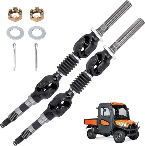 Left Right Rear Axles Set Compatible with 2004-2008 Kubota RTV900, 2007-2013 Kubota RTV1100, 2009-2016 Kubota RTV1140, Rear Shaft Replaces# K7711-12334 K7711-12330 in Kuwait