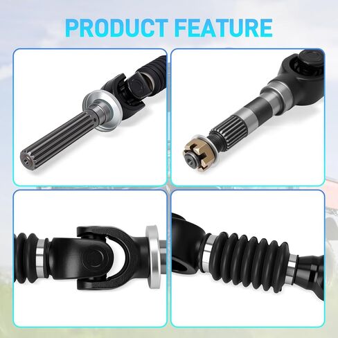 Left Right Rear Axles Set Compatible with 2004-2008 Kubota RTV900, 2007-2013 Kubota RTV1100, 2009-2016 Kubota RTV1140, Rear Shaft Replaces# K7711-12334 K7711-12330 in Kuwait