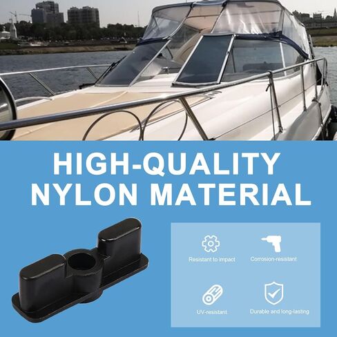 Boat Windshield Double Latch - Nylon Window Latch for Boats Windshield Fastener Replacement | Window Tilt Latch for Boat Windshield Support & RV Emergency Exit Window-2 Sets in Kuwait