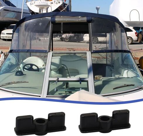 Boat Windshield Double Latch - Nylon Window Latch for Boats Windshield Fastener Replacement | Window Tilt Latch for Boat Windshield Support & RV Emergency Exit Window-2 Sets in Kuwait
