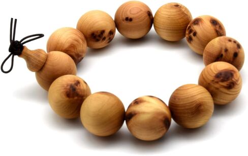 Zen Dear Unisex Thuja Sutchuenensis Wood Beads Wooden Bracelet Necklace Prayer Mala Wristband Bracelet in Kuwait