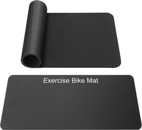 TOBWOLF 2PCS Non-Slip Mat Compatible with Peloton Bike, Concept 2 Rowing Machine, Exercise Bike Mat, Treadmill Mat for Carpet & Hardwood Floors, Workout Mat for Bike Trainer, Stationary Spin Bike in Kuwait