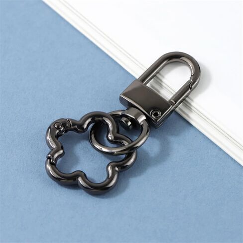 2pcs Double Opening Metal Lobster Buckle Snap Hook, with Flower spring buckle for DIY Crafts, Jewelry Clasps, Lanyard Making in Saudi Arabia