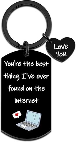 Boyfriend Keychain Boyfriend Gifts From Girlfriend Funny Gifts for Boyfriends Girlfriend I Love You Gift for Him Her Birthday Wedding Anniversary Christmas Valentines Day Gift Romantic Keyring in Kuwait