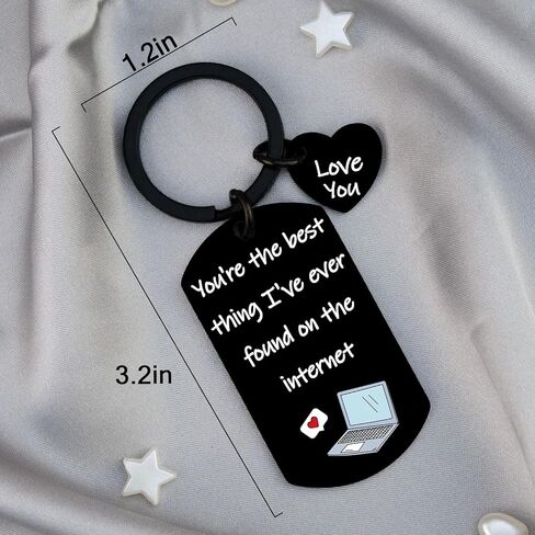 Boyfriend Keychain Boyfriend Gifts From Girlfriend Funny Gifts for Boyfriends Girlfriend I Love You Gift for Him Her Birthday Wedding Anniversary Christmas Valentines Day Gift Romantic Keyring in Kuwait