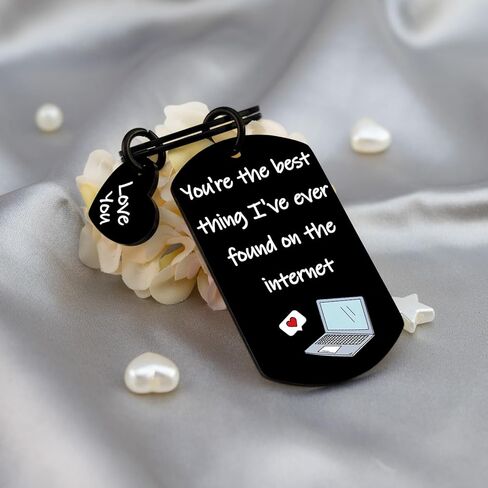 Boyfriend Keychain Boyfriend Gifts From Girlfriend Funny Gifts for Boyfriends Girlfriend I Love You Gift for Him Her Birthday Wedding Anniversary Christmas Valentines Day Gift Romantic Keyring in Kuwait