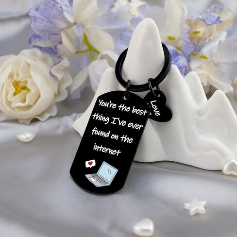 Boyfriend Keychain Boyfriend Gifts From Girlfriend Funny Gifts for Boyfriends Girlfriend I Love You Gift for Him Her Birthday Wedding Anniversary Christmas Valentines Day Gift Romantic Keyring in Kuwait