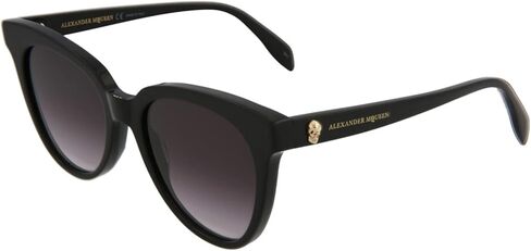 نظارات شمسية من ألكسندر ماكوين عين القطة، نظارات سوداء فاخرة مصنوعة في إيطاليا، إطار من الأسيتات، أزياء مصممة للفخامة اليومية in Kuwait