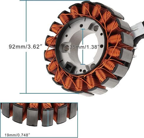 GOOFIT Motorcycle Magneto Stator Coil Replacement for TRX400 Rancher 400 AT GPScape 2004-2007 TRX400FA FourTrax 400 AT 2004-2007 31120-HN7-000 31120-HN7-003 in Saudi Arabia