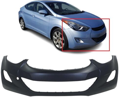 FitParts Compatible with Front Bumper Cover Fascia 2011 2012 2013 Hyundai Elantra Sedan HY1000193 GLS GL L Limited. Ready to Paint Without Sensor Holes 865113X020 in Saudi Arabia