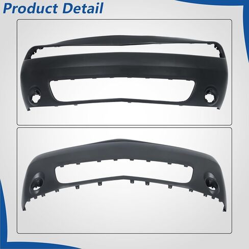 WFLNHB Plastic Front Bumper Cover with Fog Light Holes Primered Replacement for Challenger 2015-2023 68258730AB CH1000A20 in Saudi Arabia
