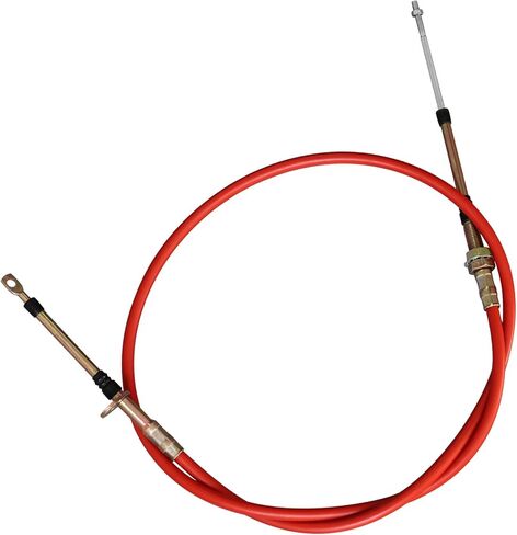 كابل ناقل الحركة 80833 متوافق مع محولات B&M، بديل لـ AF72-1002 BMM-80833-5ft طويل، 0.375 بوصة OD، أحمر، عروة ونهاية ملولبة in Kuwait