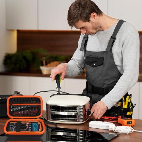 حافظة صلبة متعددة العدادات لجهاز Klein Tools MM400 / MM325 / MM300، متوافقة مع مجموعة الاختبار الكهربائية 69149P من Klein Tools، صندوق تخزين واقي محمول (الجراب فقط) in Kuwait