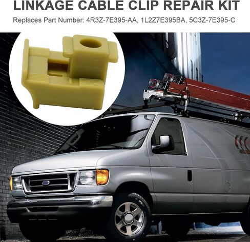 2Pcs 14908 Automatic Transmission Shift Linkage Cable Clip Repair Kit, Replacement for FORD E-150 1997-2014 E-250 1997-2004 E-350 1997-2014, Replaces 1L2Z7E395AC in Saudi Arabia