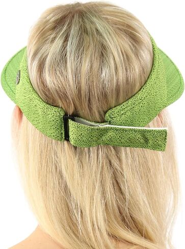 قبعة جولف للحماية من أشعة الشمس فوق البنفسجية بعامل حماية من الأشعة فوق البنفسجية بحافة واسعة 100% من القطن لشاطئ حمام السباحة وليموني in Kuwait