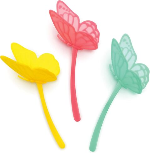 Genuine Fred FLUTTERMARKS Butterfly Bookmarks – Set of 3 Soft Silicone Page Markers – Vibrant and Flexible Bookmarks for Readers and Book Lovers in Saudi Arabia