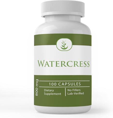 Pure Original Ingredients Watercress, (100 Capsules) Always Pure, No Additives Or Fillers, Lab Verified in Kuwait