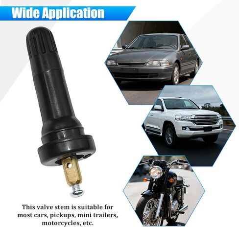 5 قطع جذع صمام إطار السيارة TPMS، فتحات حافة أنبوبية للسيارة، مستشعر ضغط صمام الهواء، استبدال سيقان عجلة السيارة القوية، عالمية لشاحنة سيارات الدفع الرباعي in Kuwait