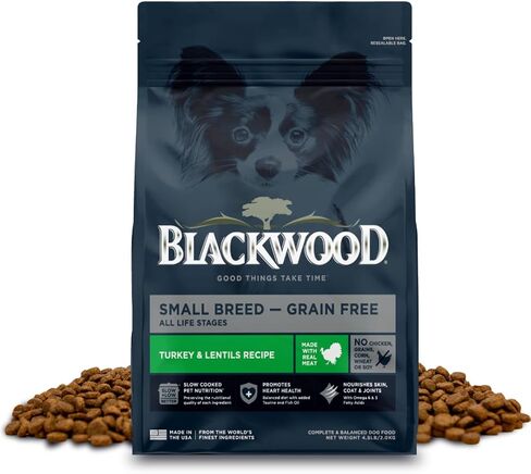 Blackwood Grain Free Small Breed All Life Stages Turkey & Lentils Recipe, 4.5 lb. Bag in Kuwait