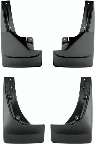 WeatherTech Custom No Drill Splash Guard MudFlaps for Jeep Grand Wagoneer, Wagoneer, Front & Rear Set (110147-120147), Black in Saudi Arabia