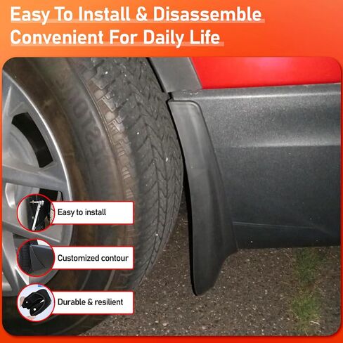 Mud Flaps for Chevrolet Equinox EV 2024-2025,Upgraded Mudflaps Wheel Tire Splash Guards for Chevy Equinox EV Exterior Accessories,All Weather No Drilling Required 4PCS Fender in Saudi Arabia