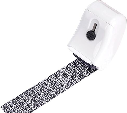 Sonjade Identity Theft Protection Roller Security Stamp, Built in Cutter & Flip Cover Design, Privacy Guard Confidential Data for Your ID, Documents, Labels, Packages, Address, 1 Pack (White) in Kuwait