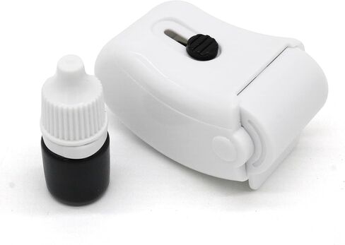 Sonjade Identity Theft Protection Roller Security Stamp, Built in Cutter & Flip Cover Design, Privacy Guard Confidential Data for Your ID, Documents, Labels, Packages, Address, 1 Pack (White) in Kuwait