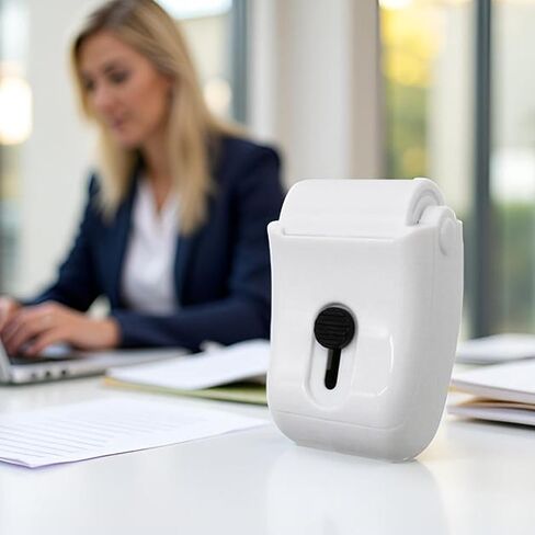 Sonjade Identity Theft Protection Roller Security Stamp, Built in Cutter & Flip Cover Design, Privacy Guard Confidential Data for Your ID, Documents, Labels, Packages, Address, 1 Pack (White) in Kuwait