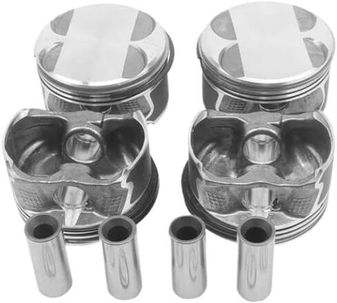 Piston With Ring Set 4pcs 2.0 L Gas Compatible With E87 E46 E90 116i 316i 318i 2.0L L4 DOHC N46B20 11257562452 04-13 in Kuwait