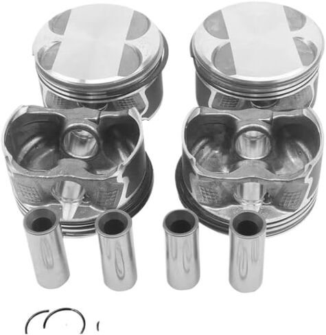 Piston With Ring Set 4pcs 2.0 L Gas Compatible With E87 E46 E90 116i 316i 318i 2.0L L4 DOHC N46B20 11257562452 04-13 in Kuwait