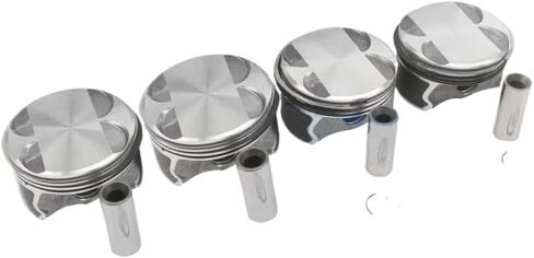 Piston With Ring Set 4pcs 2.0 L Gas Compatible With E87 E46 E90 116i 316i 318i 2.0L L4 DOHC N46B20 11257562452 04-13 in Kuwait