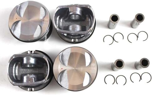4 Piece Piston And Ring Set 11257589348 Compatible With 2006-2016 R55 R60 Cooper Countryman Paceman N12 N16 Car Engine in Saudi Arabia