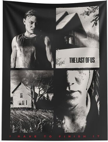 Northwest Playstation The Last Of Us Woven Wall Hanging, Fabric Poster Wall Art, 40x57 inches in Saudi Arabia