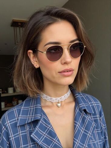 Lace Choker with Heart-shaped Pendant - Adjustable Choker Necklace for Women, White Choker Jewelry Gifts for Her in Saudi Arabia
