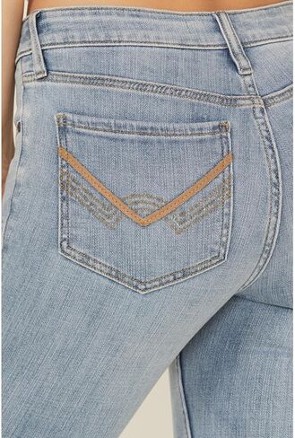 Idyllwind Women's Rebel Mid Rise Bootcut Super Stretch Denim Jeans - IWFA24J15-LTW 12W x 32L Light Wash in Kuwait