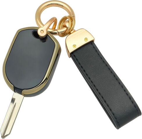 حافظة غطاء حماية من مادة TPU مناسبة لسيارة Ford F-150/F150 F-250 F-350 Super Duty F-450 F-550 F-650 Explorer Expedition Keyless Entry Key Fob (أسود، 4B) in Saudi Arabia