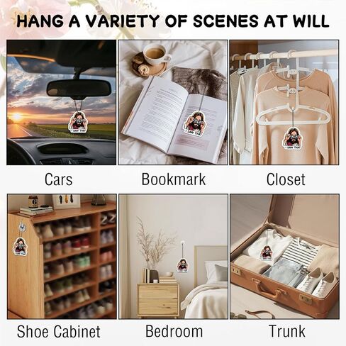 8Pack Car Air Freshener,I Saw That Jesus Car Fresheners,Funny Air Freshener Car,Religious Mirror Scented Hanging Christian Gifts Car Accessories Decor Interior Home Gifts for Women Men(Cologne&Floral) in Kuwait