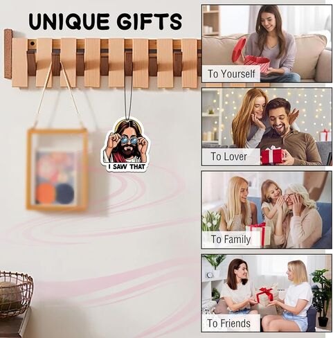 8Pack Car Air Freshener,I Saw That Jesus Car Fresheners,Funny Air Freshener Car,Religious Mirror Scented Hanging Christian Gifts Car Accessories Decor Interior Home Gifts for Women Men(Cologne&Floral) in Kuwait