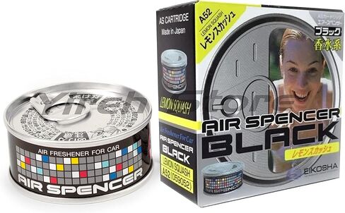 AS Air Spencer 2X Squash (A9)، 2X Lemon Squash (A52)، 2X Clear Squash (A24)، و2X Marine Squash رائحة (A19)، شديدة التحمل، تدوم طويلاً، JDM Eikosha Japan Car Air Freshener in Kuwait