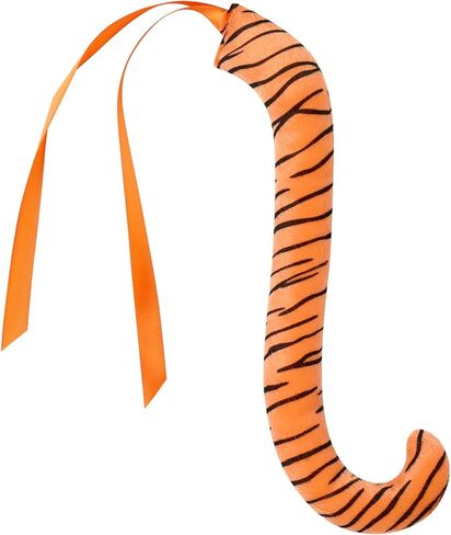 IWEMEK Girls Tiger Cosplay Costume 3pcs with Tiger Ears Headband Tiger Tail Animal Fancy Costume Kit Halloween Cosplay Birthday Party Outfits Baby Girl Jungle Themed Cosplay Dress Tiger 3-4 Years in Saudi Arabia