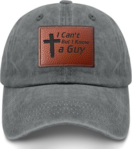 Christian Hat I Can't But Know A Guy Christian Cross Hat for Men Baseball Hats Adjustable Hats in Kuwait