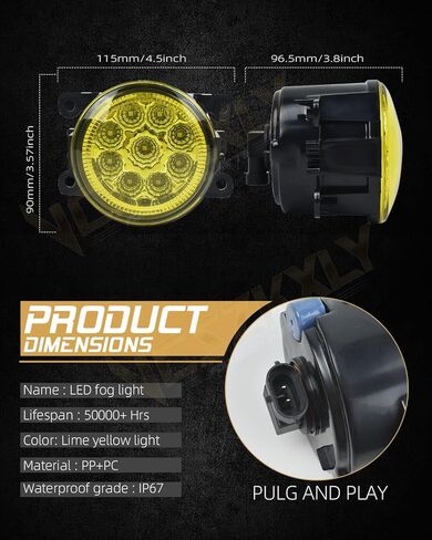 مجموعة مصابيح الضباب متوافقة مع مصابيح الضباب Acura TSX RDX ILX TL 2010 2011 2012 2013 2014 2015 2016 2017 2018، مصباح القيادة الممتص للصدمات عدسة شفافة، أصفر ذهبي، سطوع 300%، حزمة من 2 in Saudi Arabia