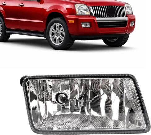 HECASA Right Fog Light Compatible with 2006-2010 Mercury Mountaineer Front Bumper Fog Lamp Clear Lens Passenger Side Replacement for 6L9Z15200AA in Saudi Arabia